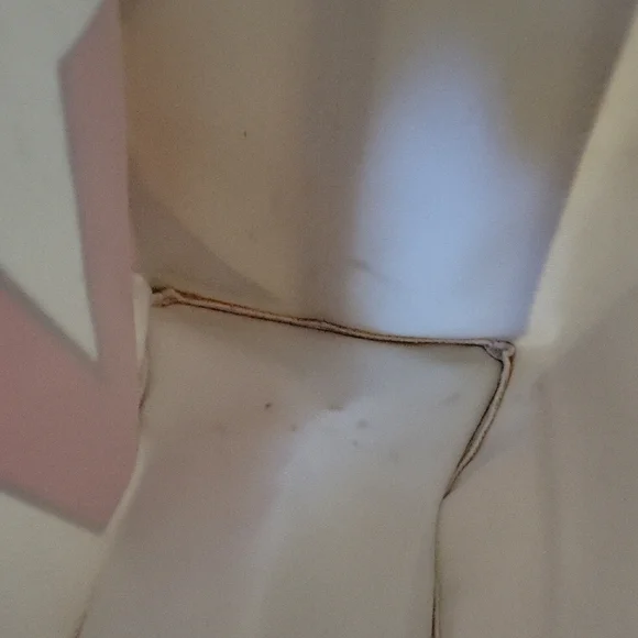 Vintage Michael Kors Cream and Orange Tote Bag - Picture 6 of 11